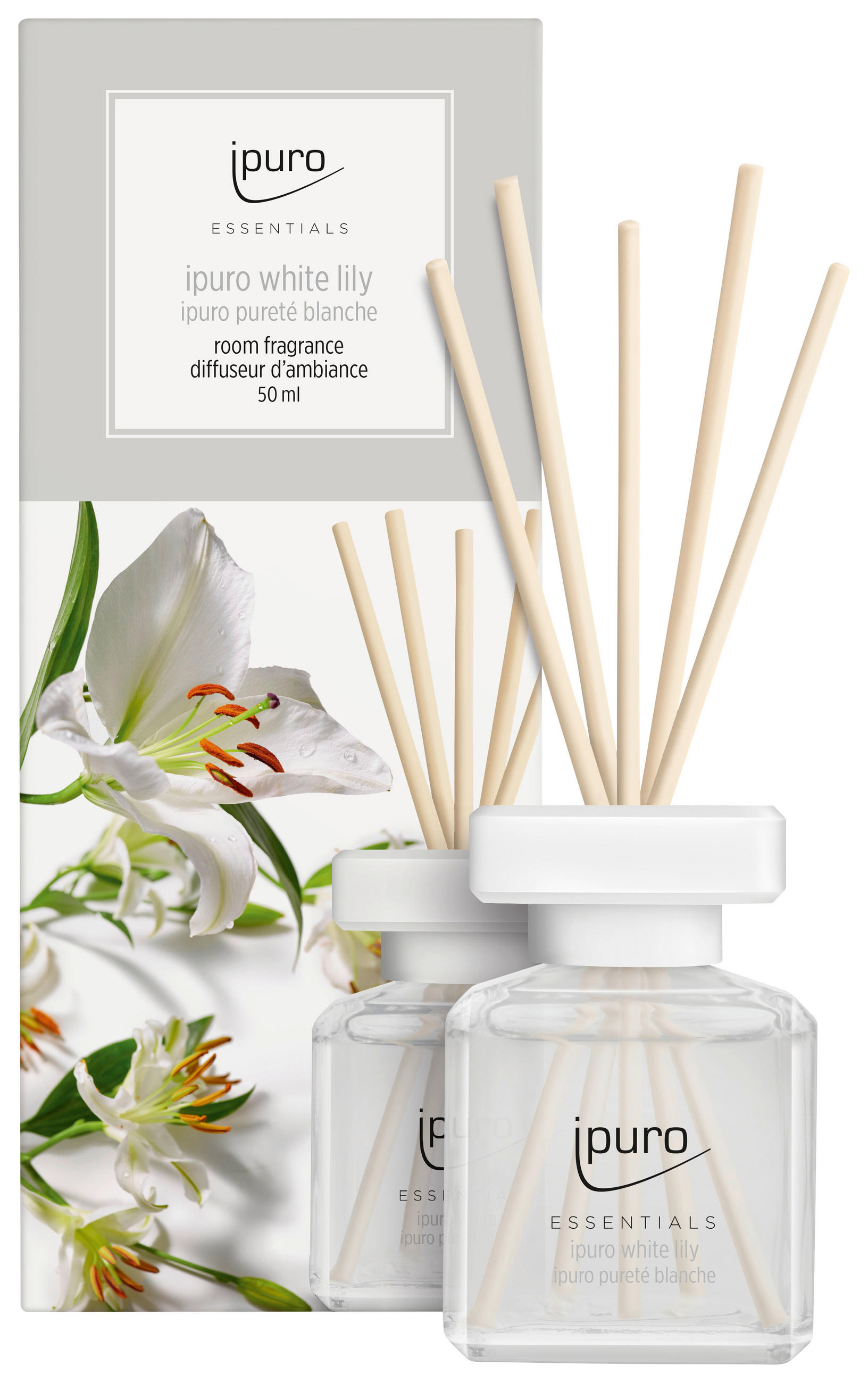 DIFFUSER 50 ml Lilie  - Basics, Glas (50ml) - Ipuro