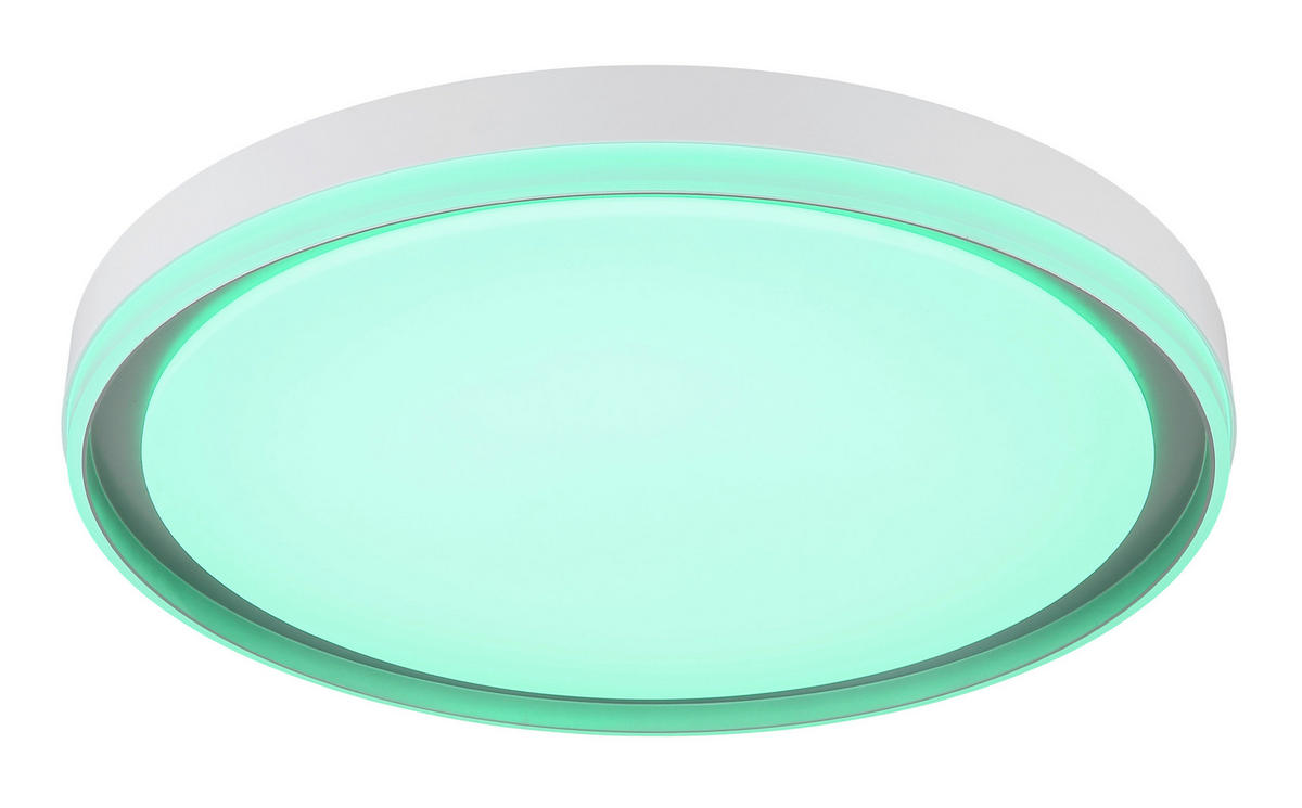 STROPNA LED-SVETILKA  JANICE ///230 V/ - srebrne barve/bela, Design, kovina/umetna masa (50/8cm) - Globo
