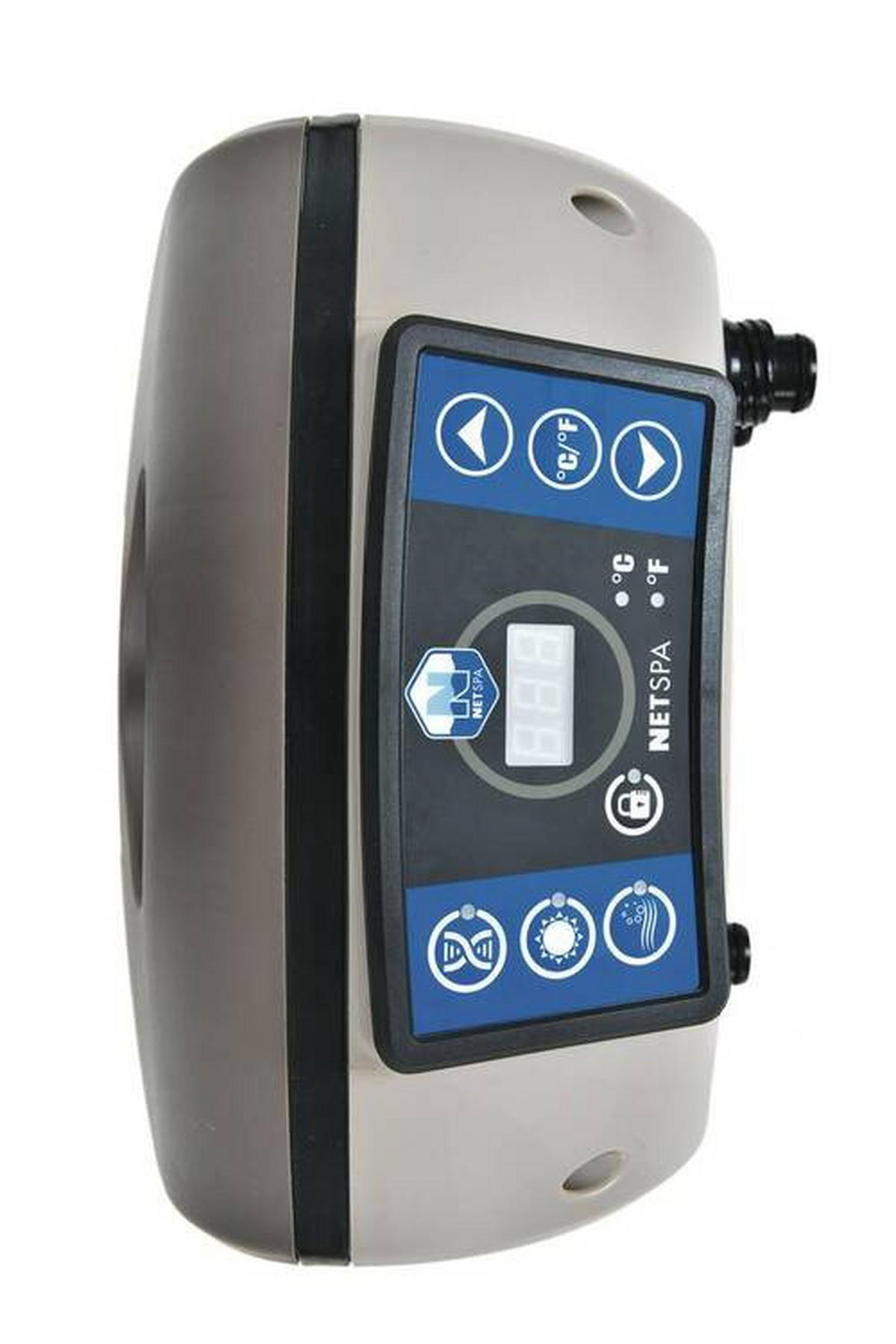 WHIRLPOOL 195/70 cm  - Schwarz/Grau, Basics, Kunststoff/Metall (195/70cm)