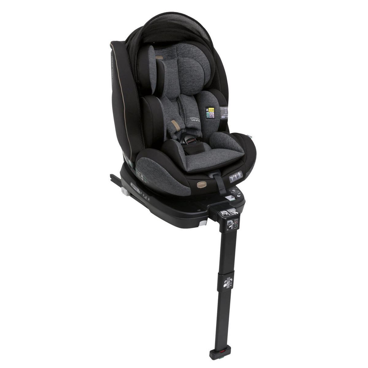 KINDERAUTOSITZ SEAT3FIT IS AIR  - Schwarz, Basics (49/44/61cm) - Chicco