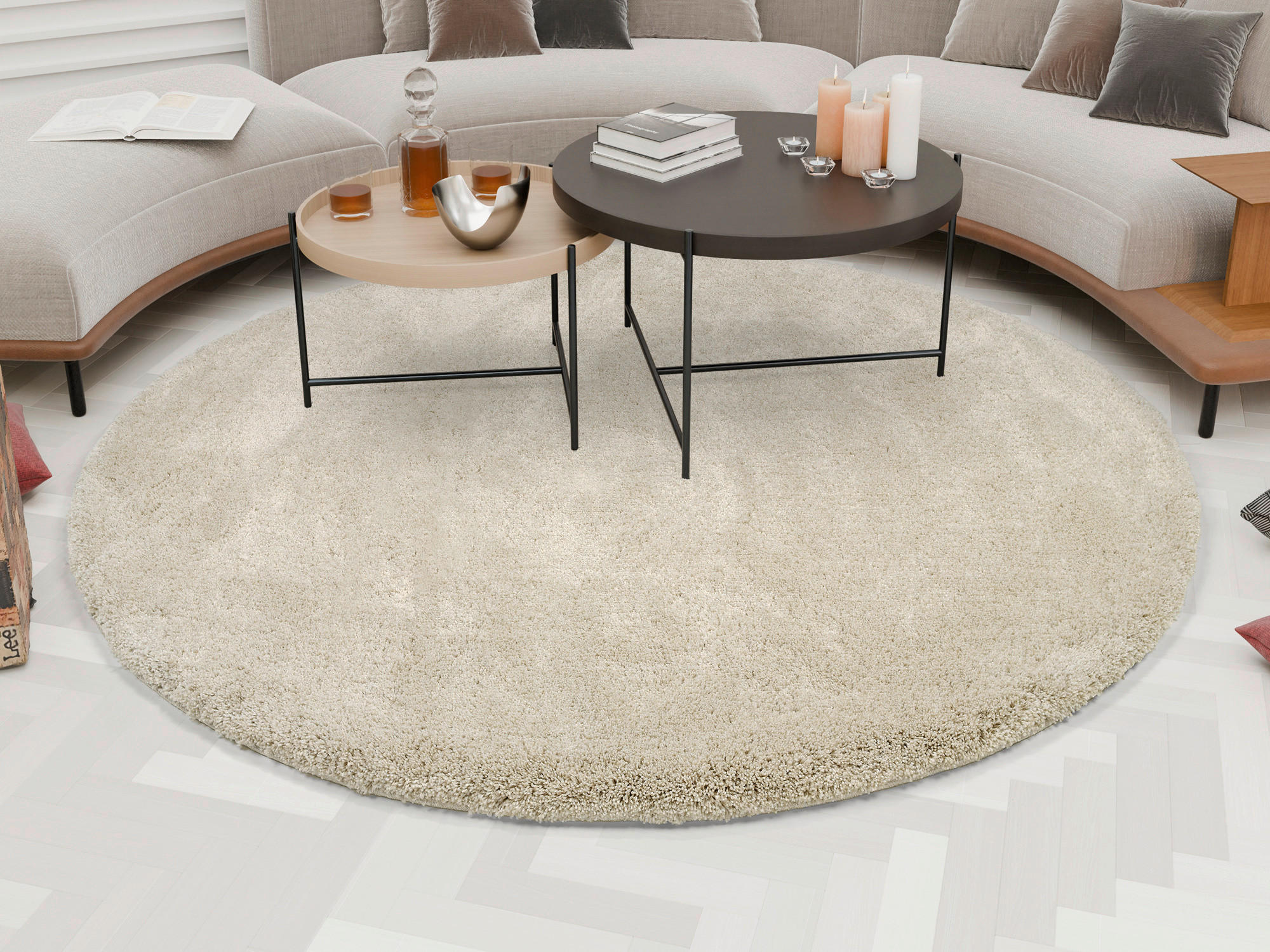 HOCHFLORTEPPICH 200 cm Longo Beige  - Beige, Basics, Textil (200cm) - Novel
