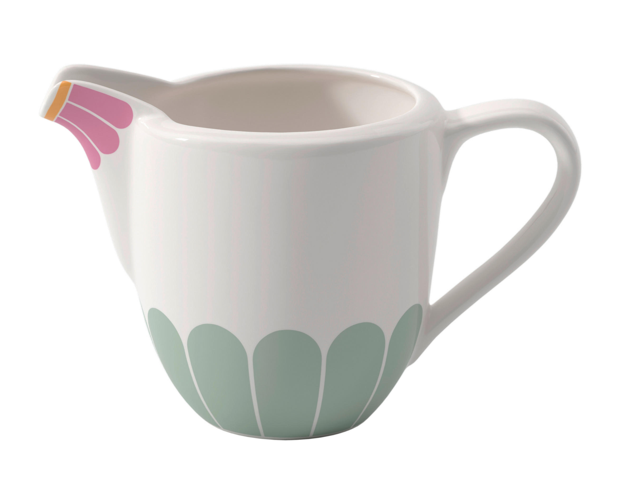 MILCHKÄNNCHEN 210 ml Fleur couleur  - Salbeigrün/Gelb, KONVENTIONELL, Keramik (13,5/8,0/9,0cm) - Villeroy & Boch