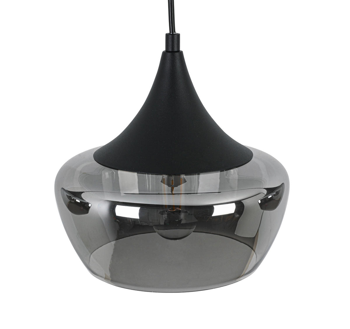 VISEČA SVETILKA     80/22/120 cm        3x25 W E27 - barve kroma/črna, Konvencionalno, kovina/umetna masa (80/22/120cm) - Novel