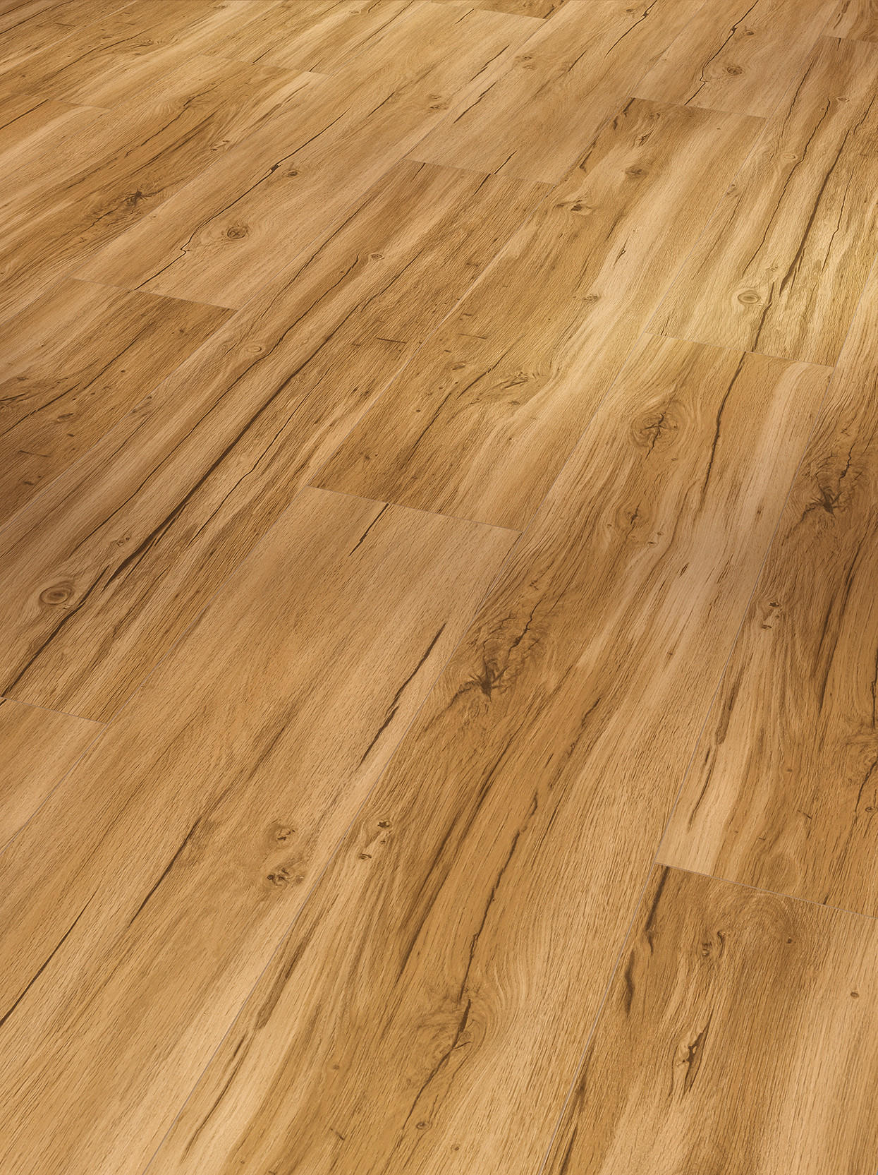 DESIGNBODEN BASIC 5.3 1743003  per  m² - Eichefarben/Gelb, Basics, Kunststoff (120,9/22,5/0,53cm) - Parador
