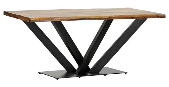 TISCHGESTELL Schwarz   - Schwarz, Design, Metall (150/70/73cm) - Landscape