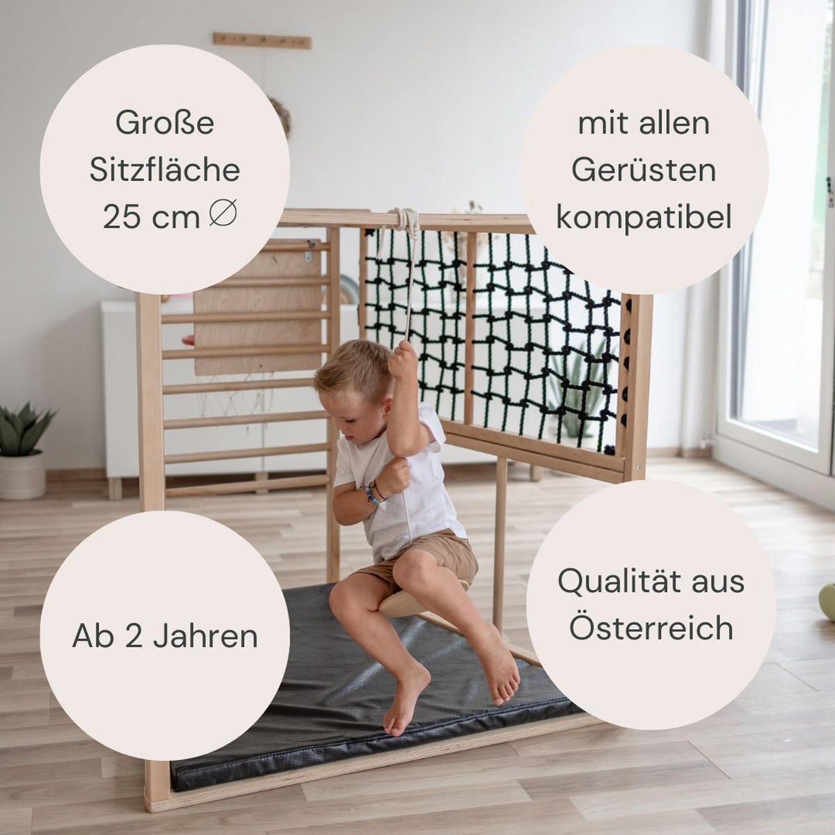 KLETTERGERÜST ZUBEHÖR  - Birkefarben, Basics, Holz (25cm) - CLIFF