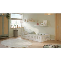 KINDER-/JUNIORBETT - Birkefarben/Weiß, MODERN, Holz/Holzwerkstoff (80/160cm) - MID.YOU