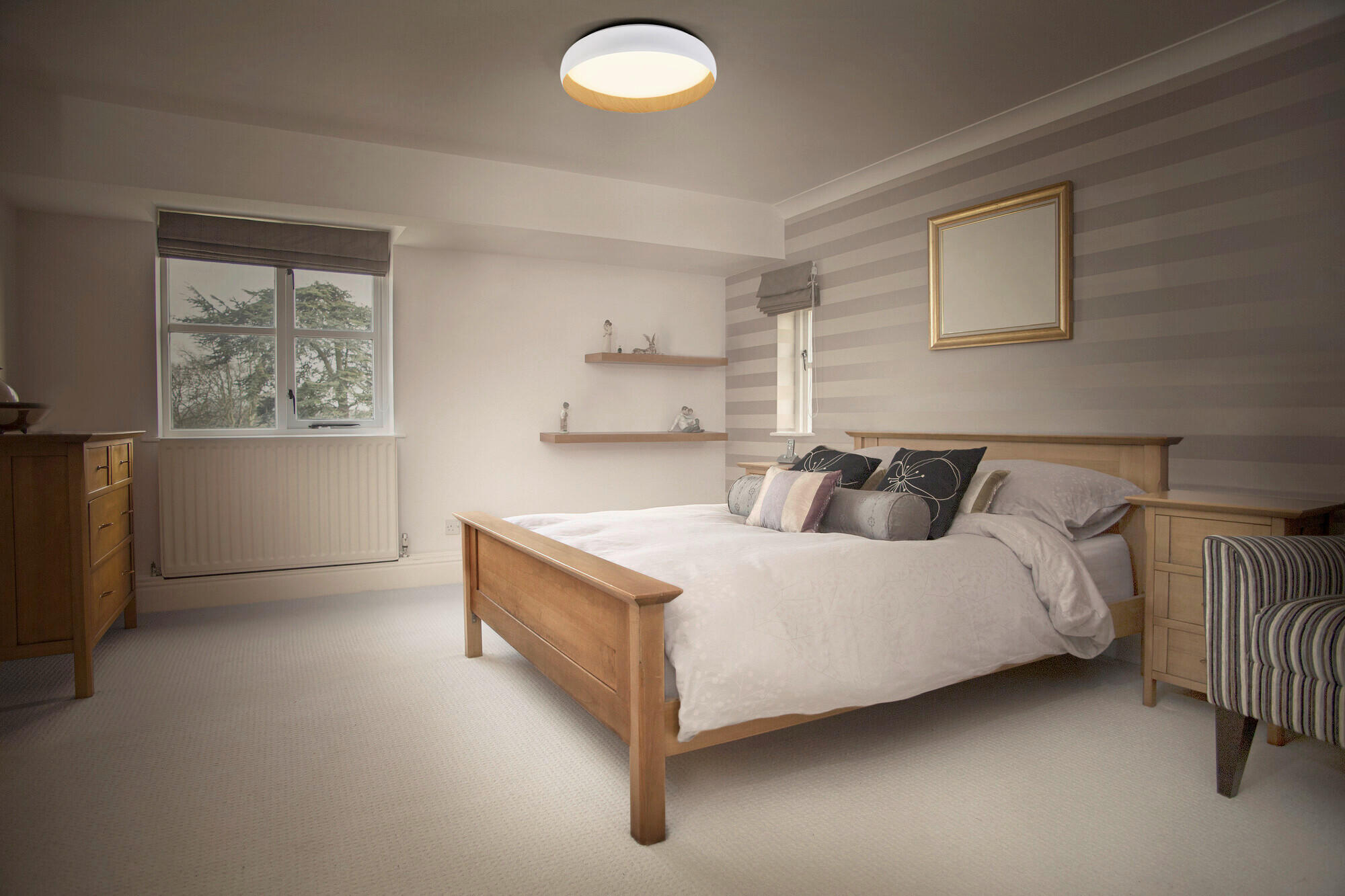LED-DECKENLEUCHTE 30/9.5 cm   - Design, Kunststoff/Metall (30/9.5cm) - Osram