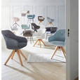 ARMLEHNSTUHL  in Mikrofaser  - Eichefarben/Dunkelbraun, LIFESTYLE, Holz/Textil (60/83/65cm) - Landscape