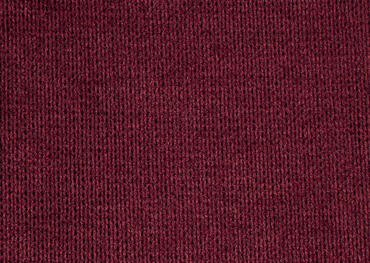 ECKSOFA in Webstoff Bordeaux  - Bordeaux, Design, Textil/Metall (337/228cm) - Carryhome