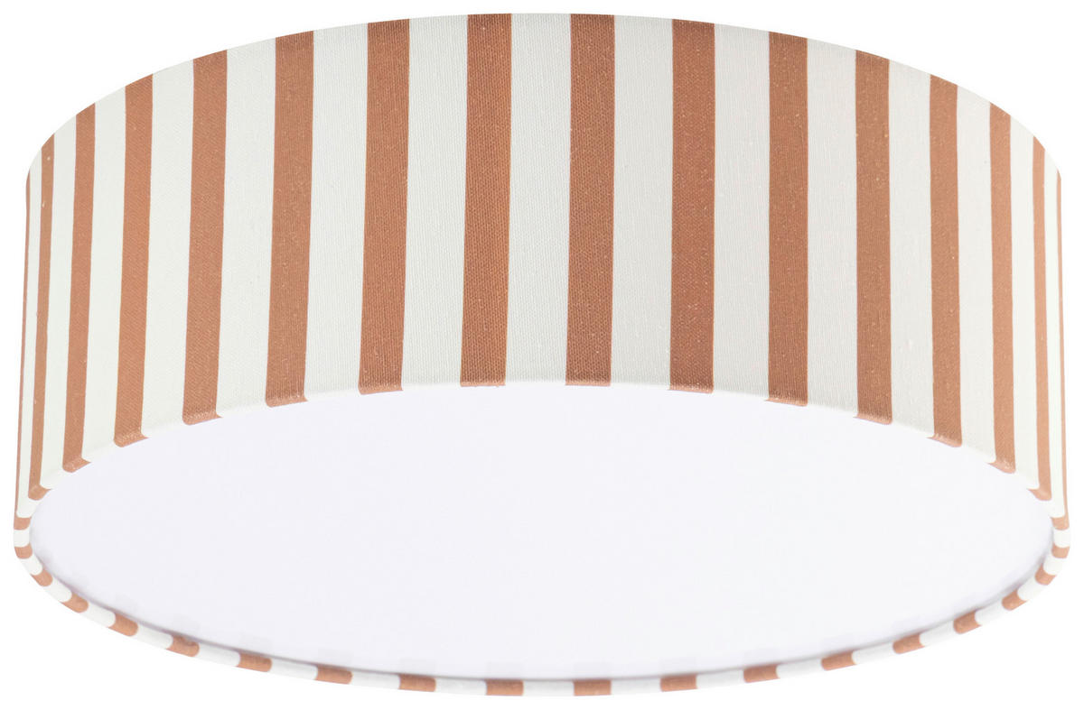 DECKENLEUCHTE  37/13 cm    - Braun/Naturfarben, MODERN, Kunststoff/Textil (37/13cm) - Novel