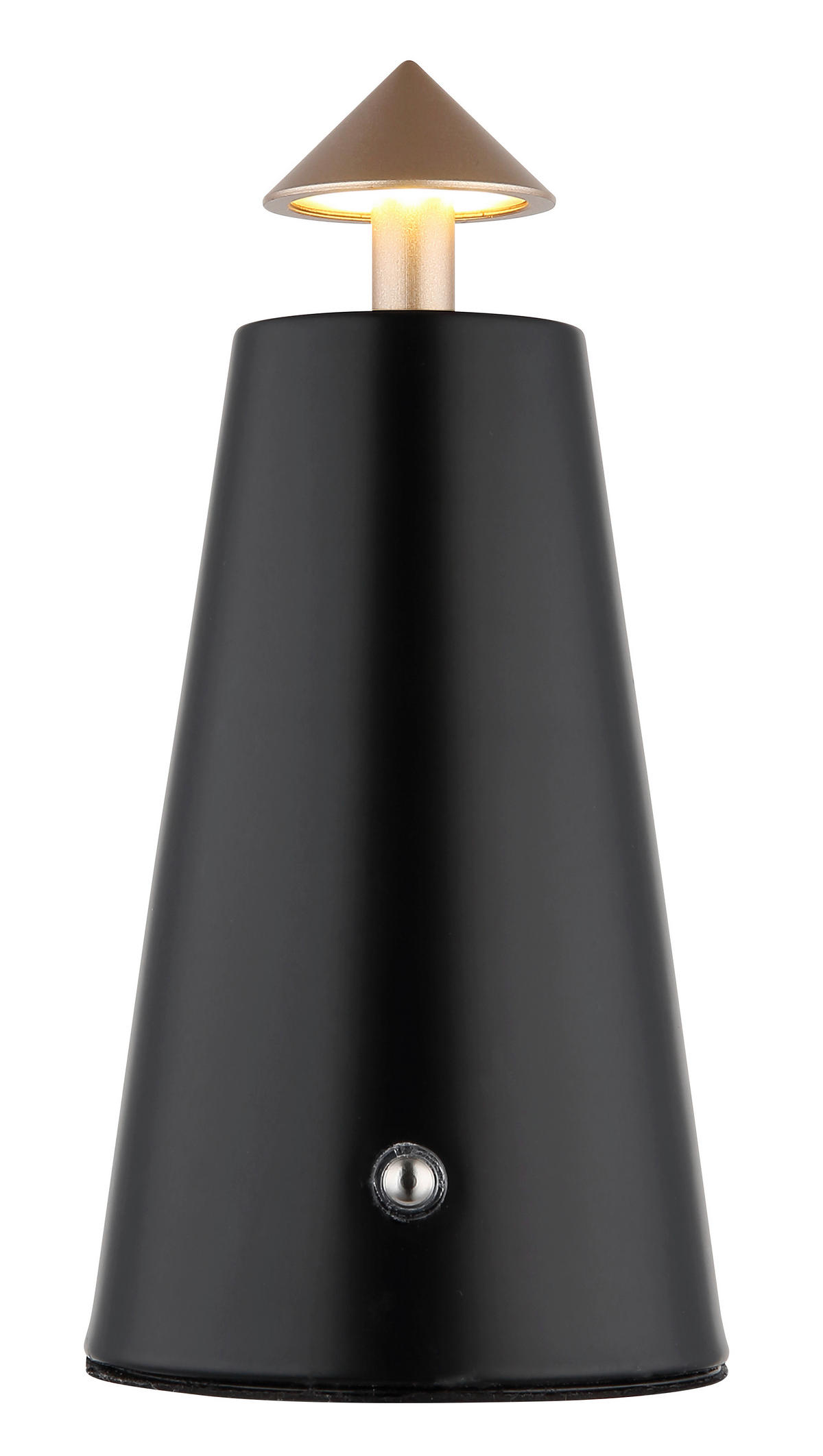 AKKU-TISCHLEUCHTE LIVA 9/19 cm  - Schwarz/Weiß, Design, Kunststoff/Metall (9/19cm) - Globo