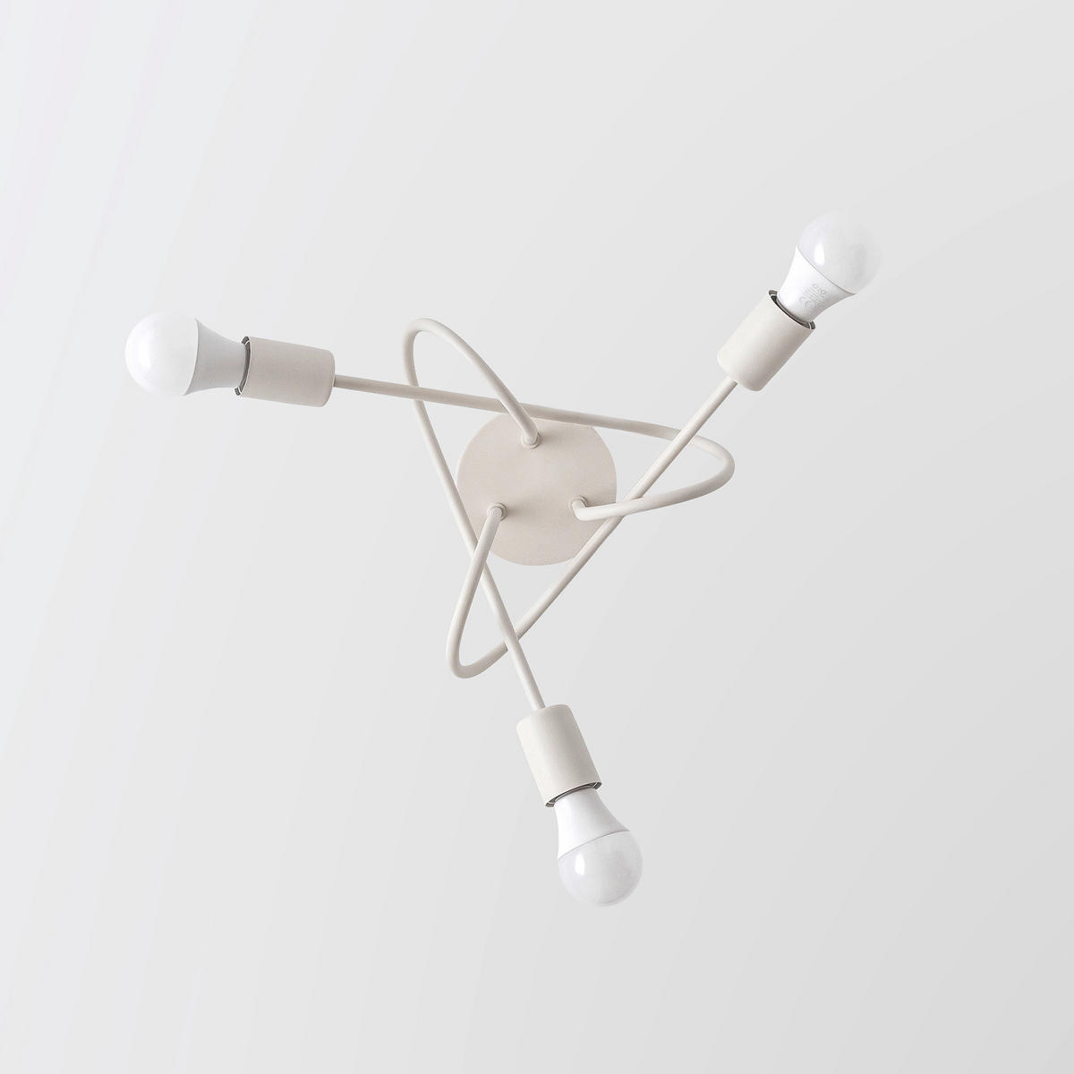 DECKENLEUCHTE OXFORD 45/45/30 cm   - Sandfarben, KONVENTIONELL, Metall (45/45/30cm)