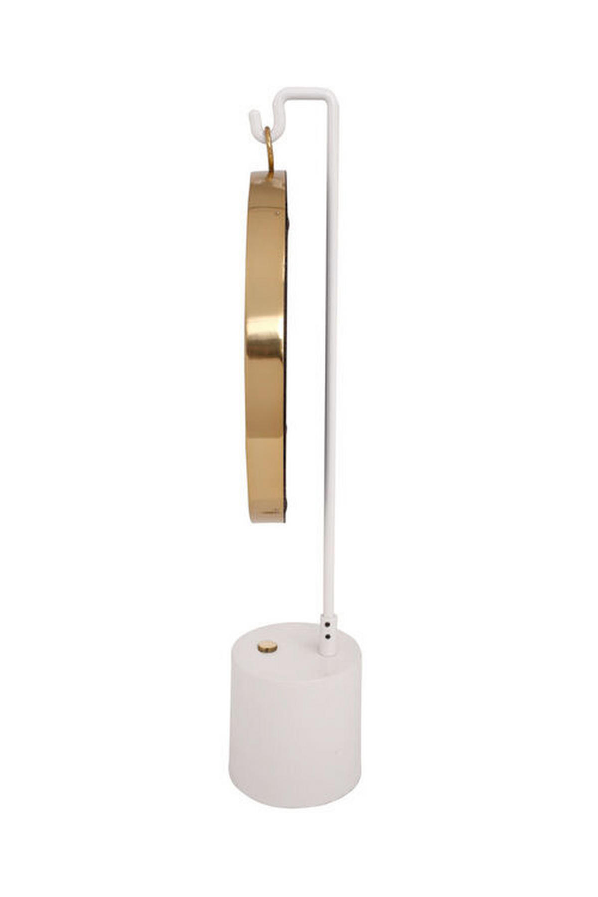 SCHMINKSPIEGEL  - Goldfarben/Weiß, LIFESTYLE, Glas/Metall (30/65/13cm) - Kayoom
