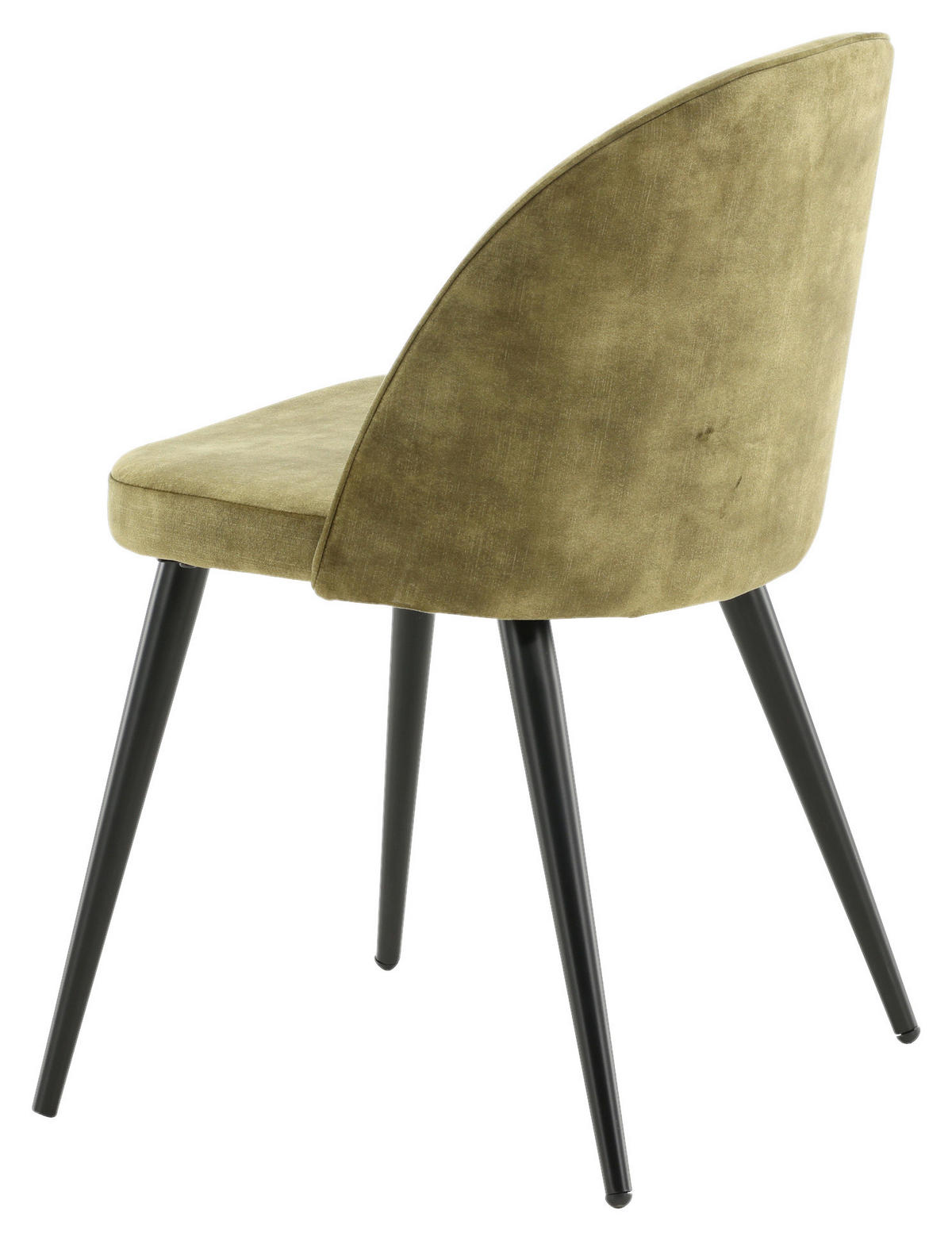 STUHL-SET 2 Stück  in Stahl Samt Metall, Textil  - Schwarz/Grün, Design, Textil/Metall (57/76.5/50cm) - Livetastic