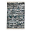 WEBTEPPICH 120/180 cm Intense Grau, Weiß, Dunkelblau  - Weiß/Dunkelblau, KONVENTIONELL, Textil (120/180cm)