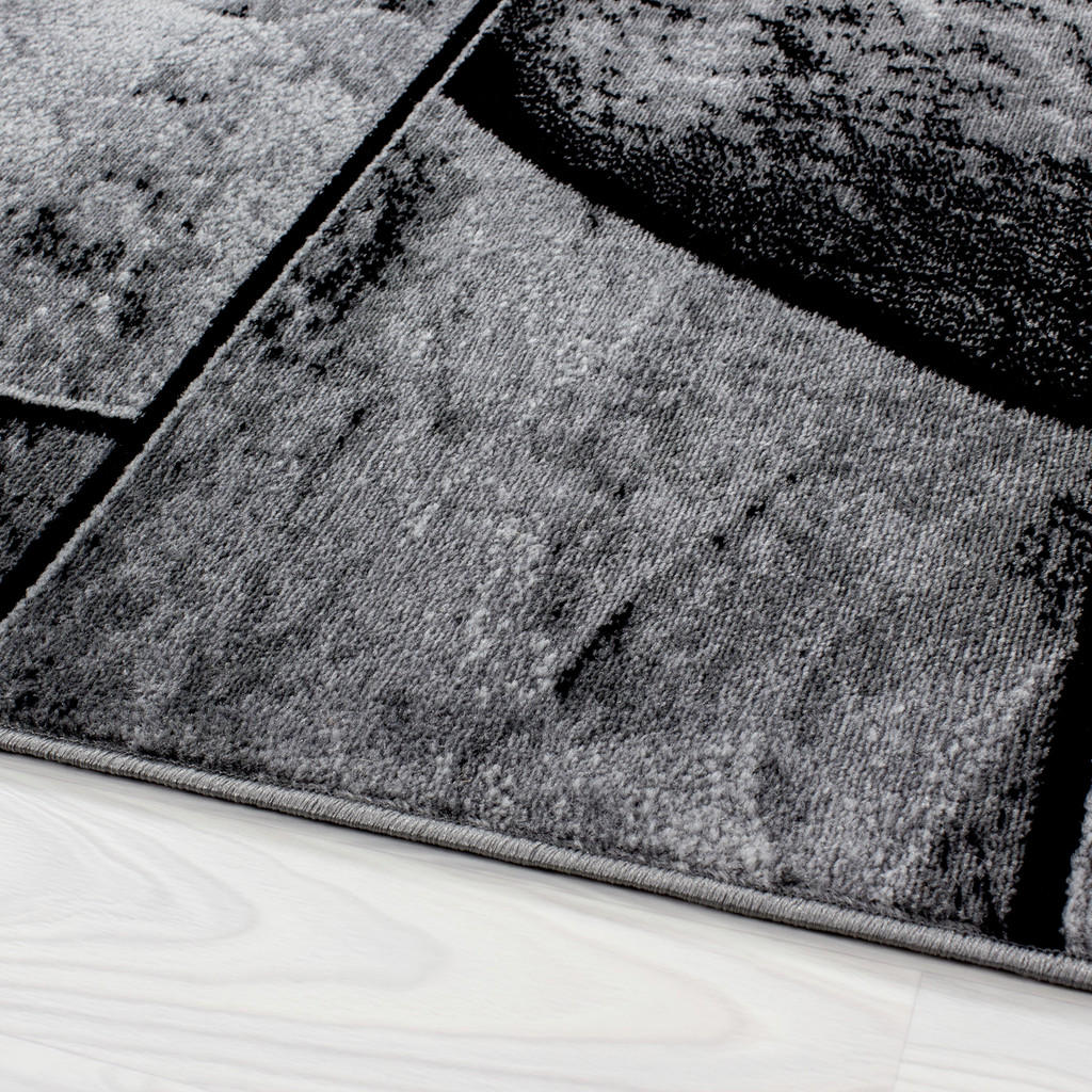 Thumbnail - Novel Webteppich Parma, Schwarz, Textil, Mauer, rechteckig, 160x230 cm, Oeko-Tex® Standard 100, für Fußbodenheizung geei...