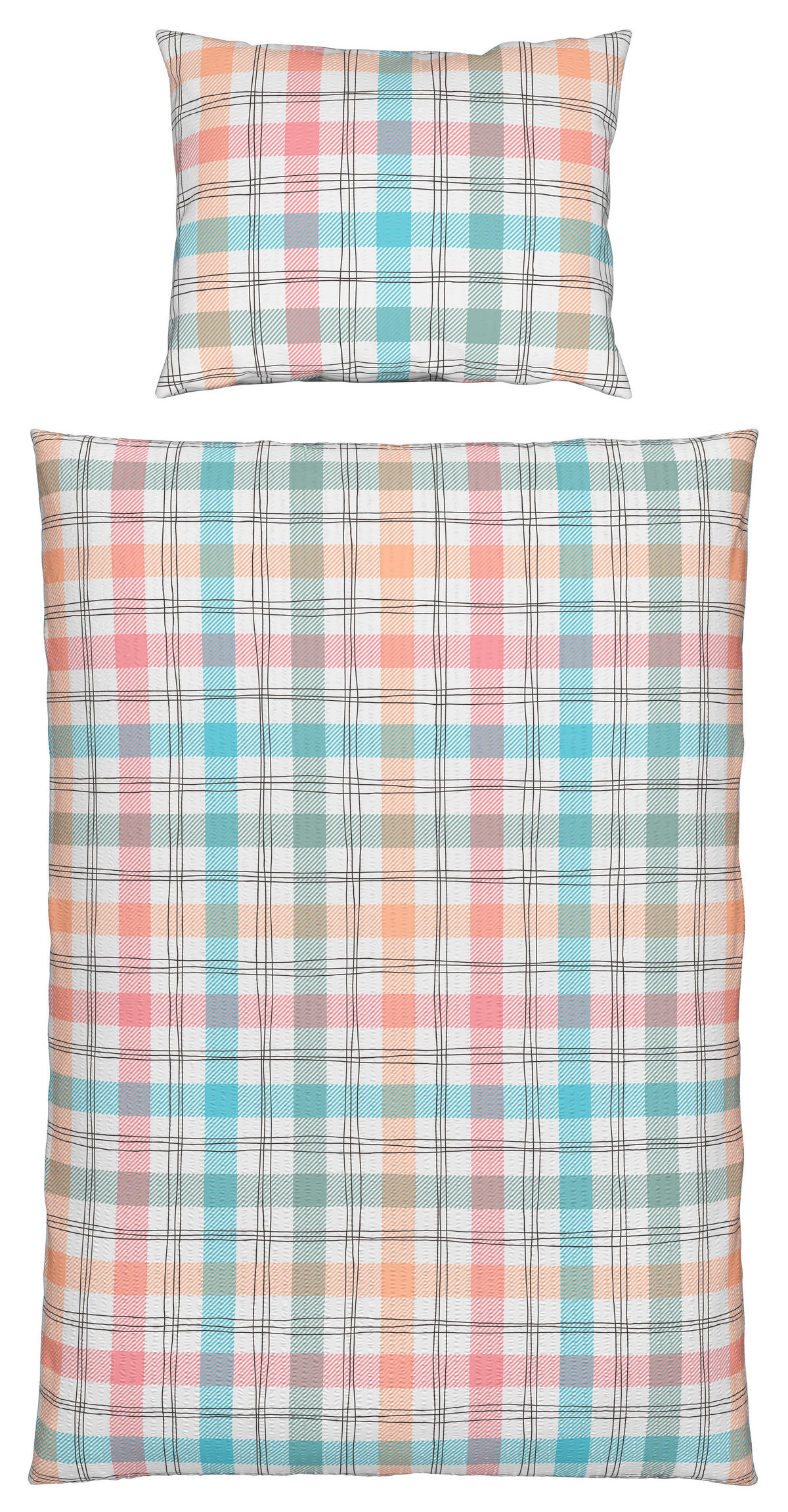KREPOVÉ OBLIEČKY, seersucker, viacfarebná, 140/200 cm - viacfarebná, Konventionell, textil (140/200cm) - Esposa