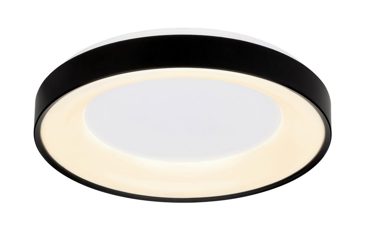 STROPNA LED-SVETILKA   40 W/4300 lm/2700-6500 K/220-240 V/ - črna, Basics, kovina/umetna masa (50/8,5cm) - Novel