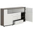 KOMODA SIDEBOARD, barvy grafitu, bílá - bílá/barvy stříbra, Design, kov/kompozitní dřevo (160/84/42cm) - Xora KOMODA SIDEBOARD, barvy grafitu, bílá - bílá/barvy stříbra, Design, kov/kompozitní dřevo (160/84/42cm) - Xora