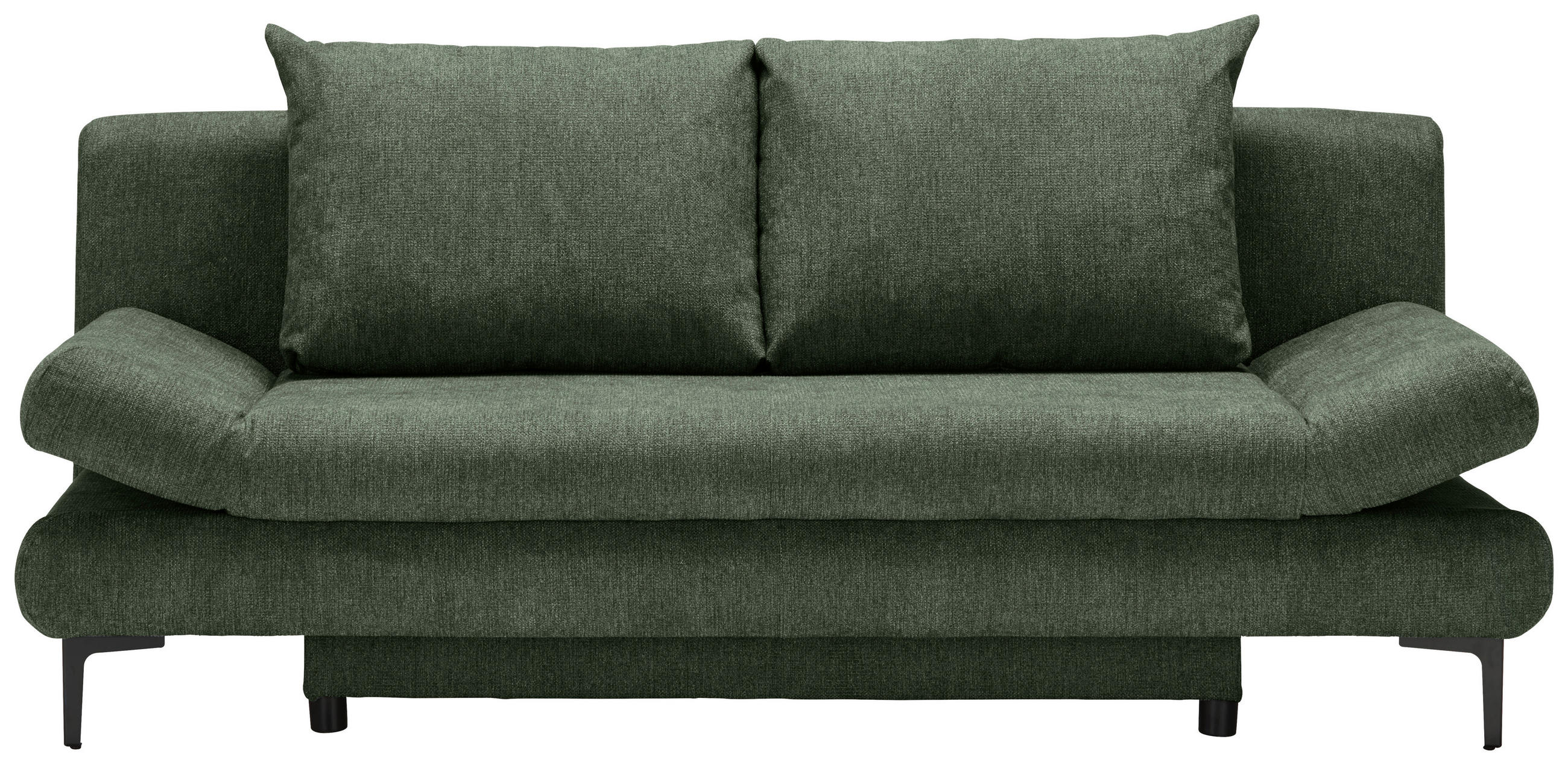 BÄDDSOFFA i flatväv mörkgrön  - svart/mörkgrön, Modern, textil (191/42-76/86cm) - MID.YOU