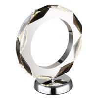 LED-TISCHLEUCHTE - Klar/Chromfarben, Design, Kunststoff/Metall (24/13/27cm) - Globo