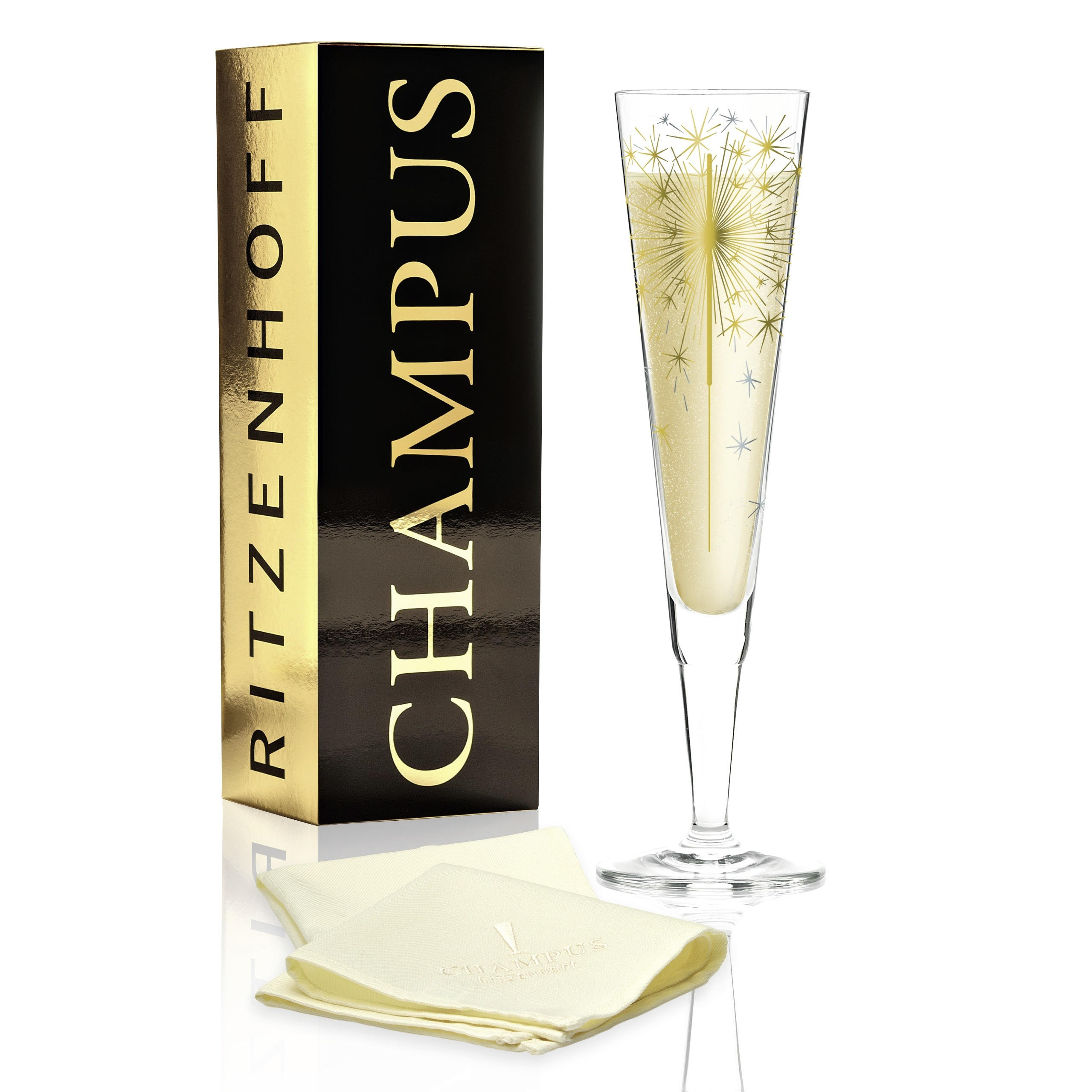 CHAMPAGNERGLAS - Silberfarben/Goldfarben, LIFESTYLE, Glas (7,2/24cm) - Ritzenhoff