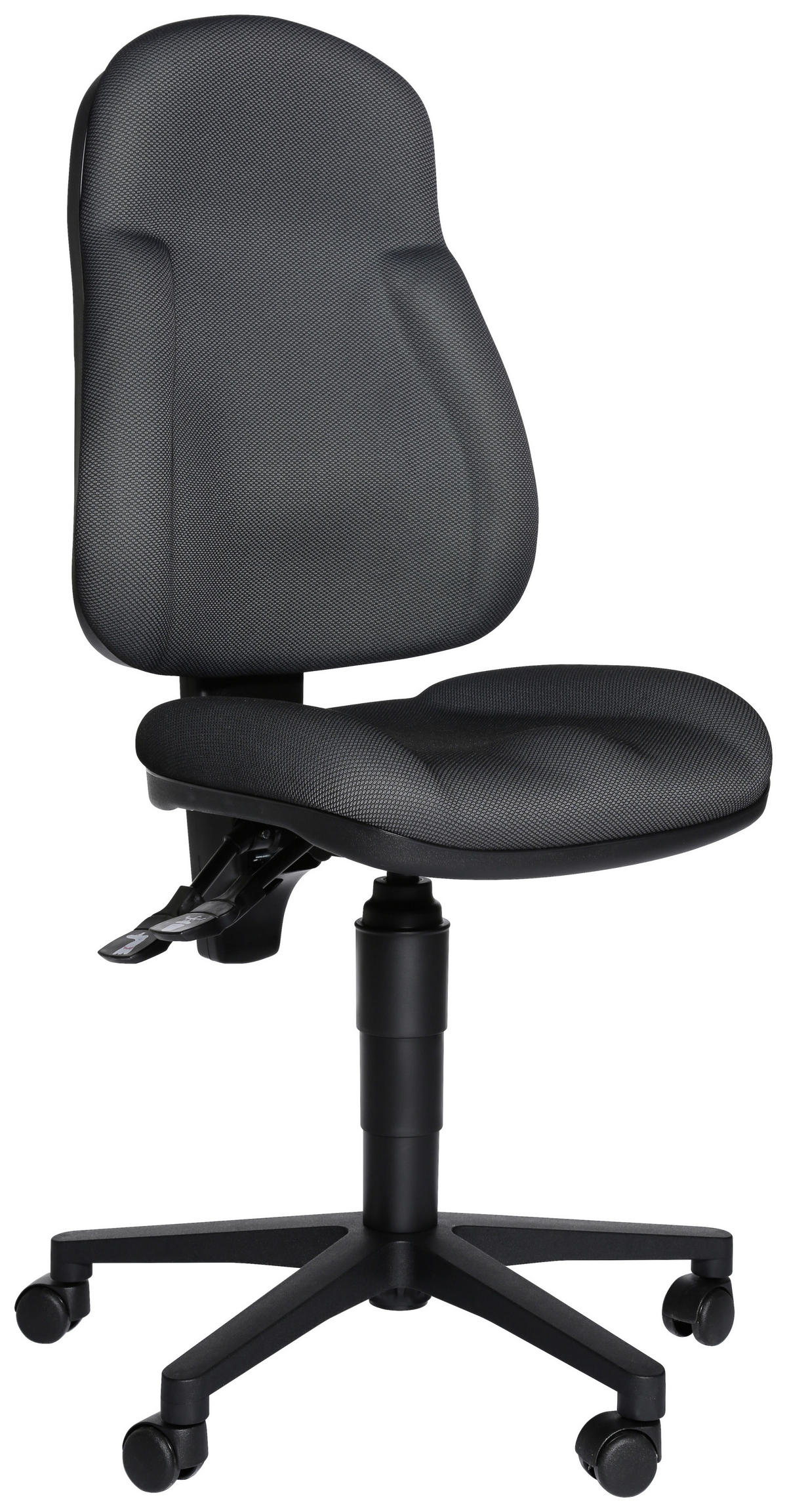 OTOČNÁ ŽIDLE, antracitová - antracitová, Basics, textil/plast (46/100-118/45cm)