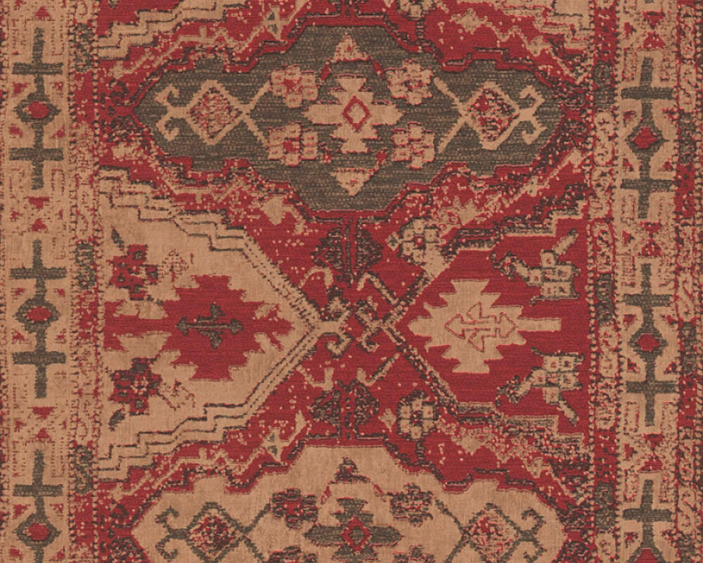 TAPETA VINILNA  smeđa, crvena, bež  - bež/smeđa, Romantično / ladanjski, papir (53*1000cm)