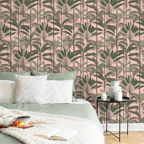 VLIESTAPETE  - Pink, Basics, Papier/Kunststoff (52/1005cm) - Xora