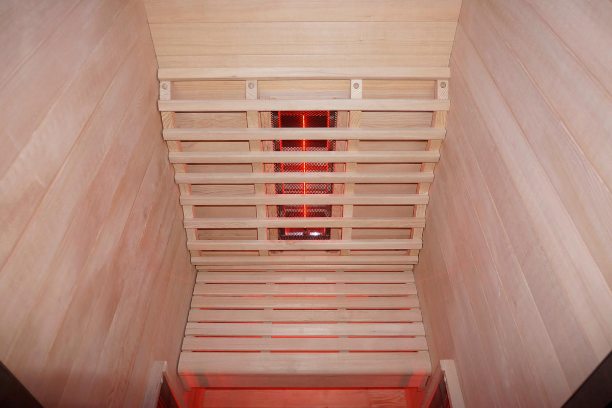 INFRAROTKABINE für 1 Personen RUBY 1  - Naturfarben, Basics, Holz (90,5/195/100cm) - Sanotechnik