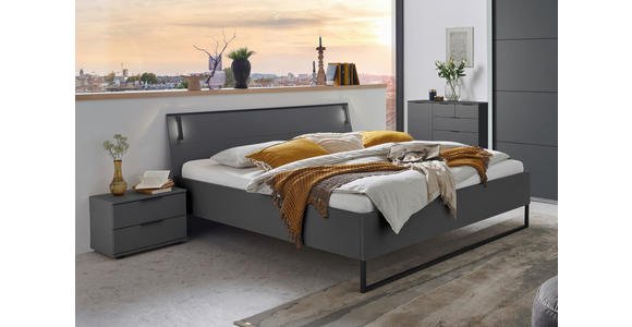 SIDEBOARD in 130/83/41 cm - Schwarz/Graphitfarben, Design, Holzwerkstoff/Kunststoff (130/83/41cm) - Carryhome