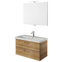 BADEZIMMER  in 90 cm  - Eichefarben/Weiß, KONVENTIONELL, Holzwerkstoff (90cm) - Pelipal