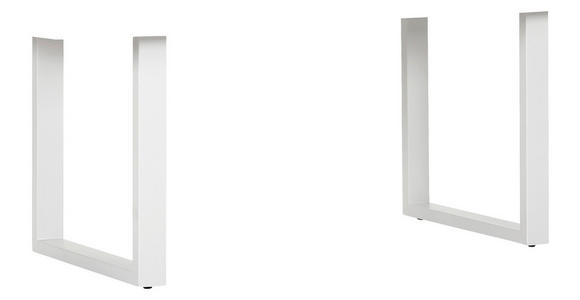 TISCHGESTELL Weiß   - Weiß, Design, Metall (70/8/73cm) - Landscape