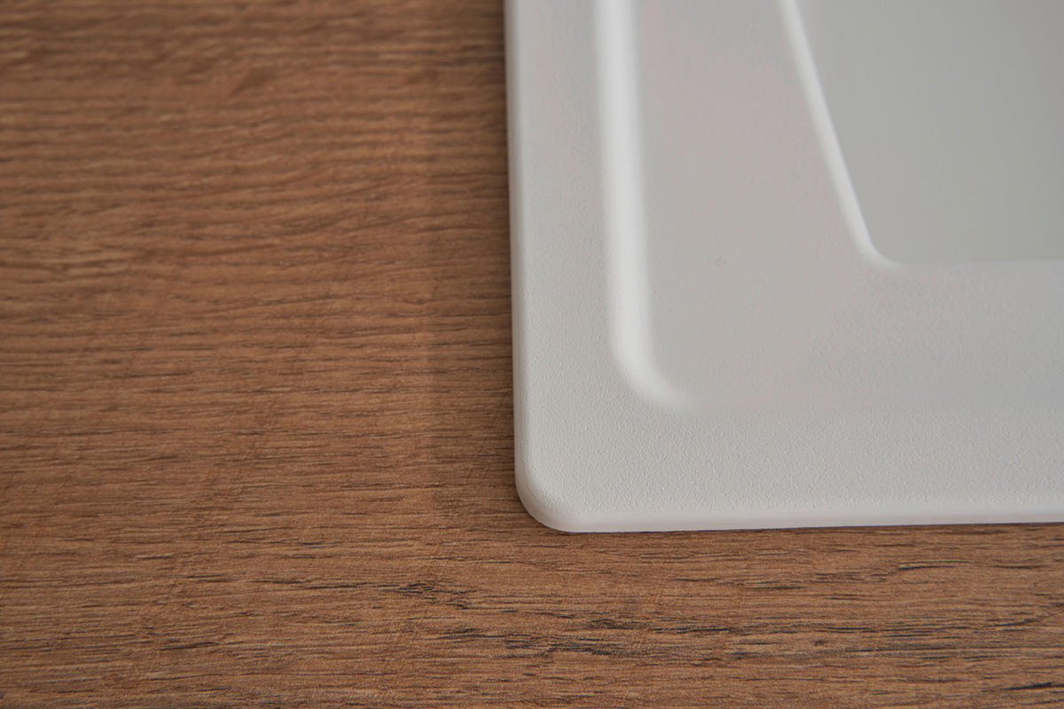 SPÜLE 1712BOSTON100X50W  - Weiß, Trend, Glas/Kunststoff (100/20/50cm) - Respekta