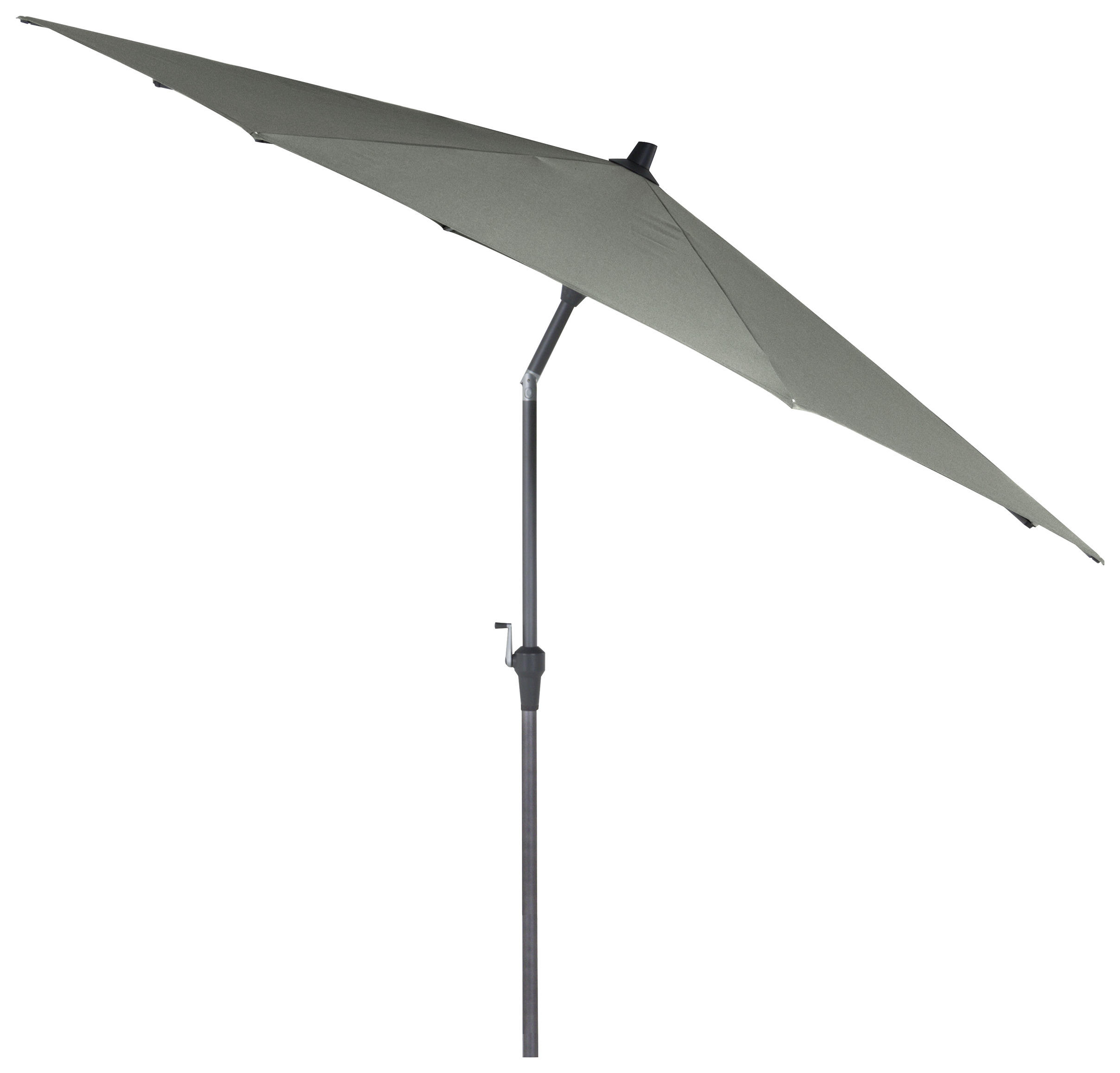 SONNENSCHIRM 300 cm - Anthrazit/Olivgrün, KONVENTIONELL, Textil/Metall (300/300cm) - Siena Garden