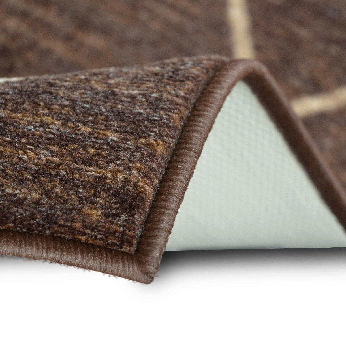 WEBTEPPICH 80/150 cm Cosenza Braun, Beige  - Beige/Braun, Design, Kunststoff/Textil (80/150cm) - Novel