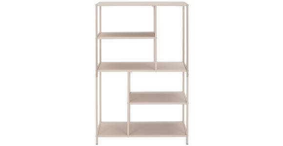 REGAL  76/116/30 cm Greige  - Hellbraun/Greige, Basics, Metall (76/116/30cm) - Xora