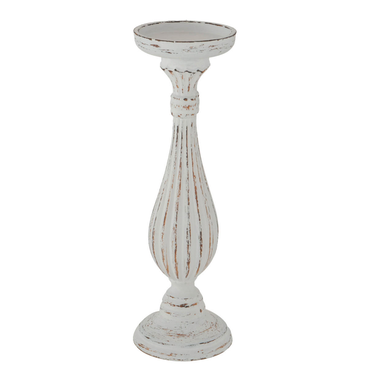 STOJAN NA SVIEČKU  kompozitné drevo - biela, Basics, kompozitné drevo (11/34cm)