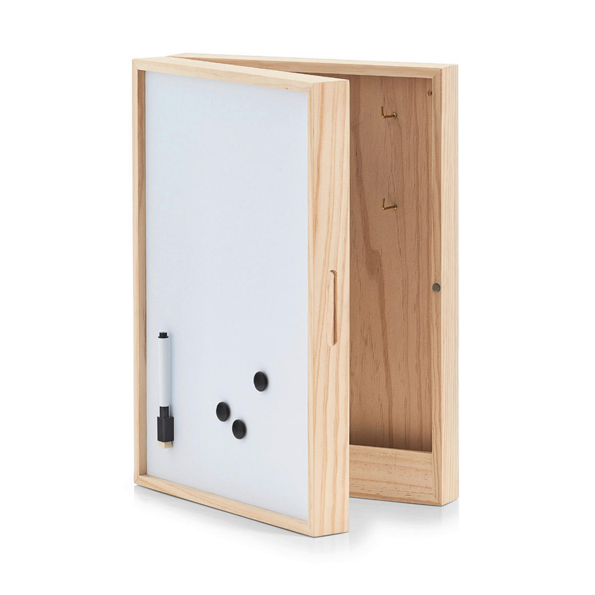 SCHLÜSSELKASTEN Naturfarben, Weiß  - Naturfarben/Weiß, Basics, Naturmaterialien (42/30/8cm) - Zeller Present