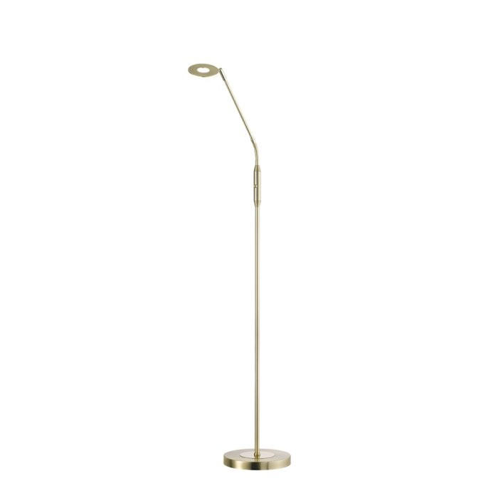 LED-STEHLEUCHTE 23/150 cm    - Messingfarben, Design, Glas/Metall (23/150cm) - Fischer & Honsel