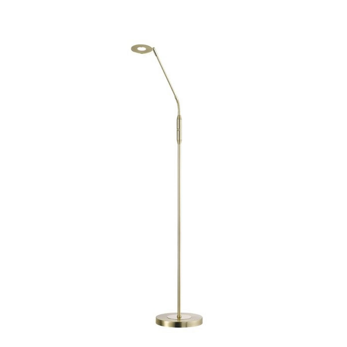 LED-STEHLEUCHTE - Messingfarben, Design, Glas/Metall (23/150cm) - Fischer & Honsel