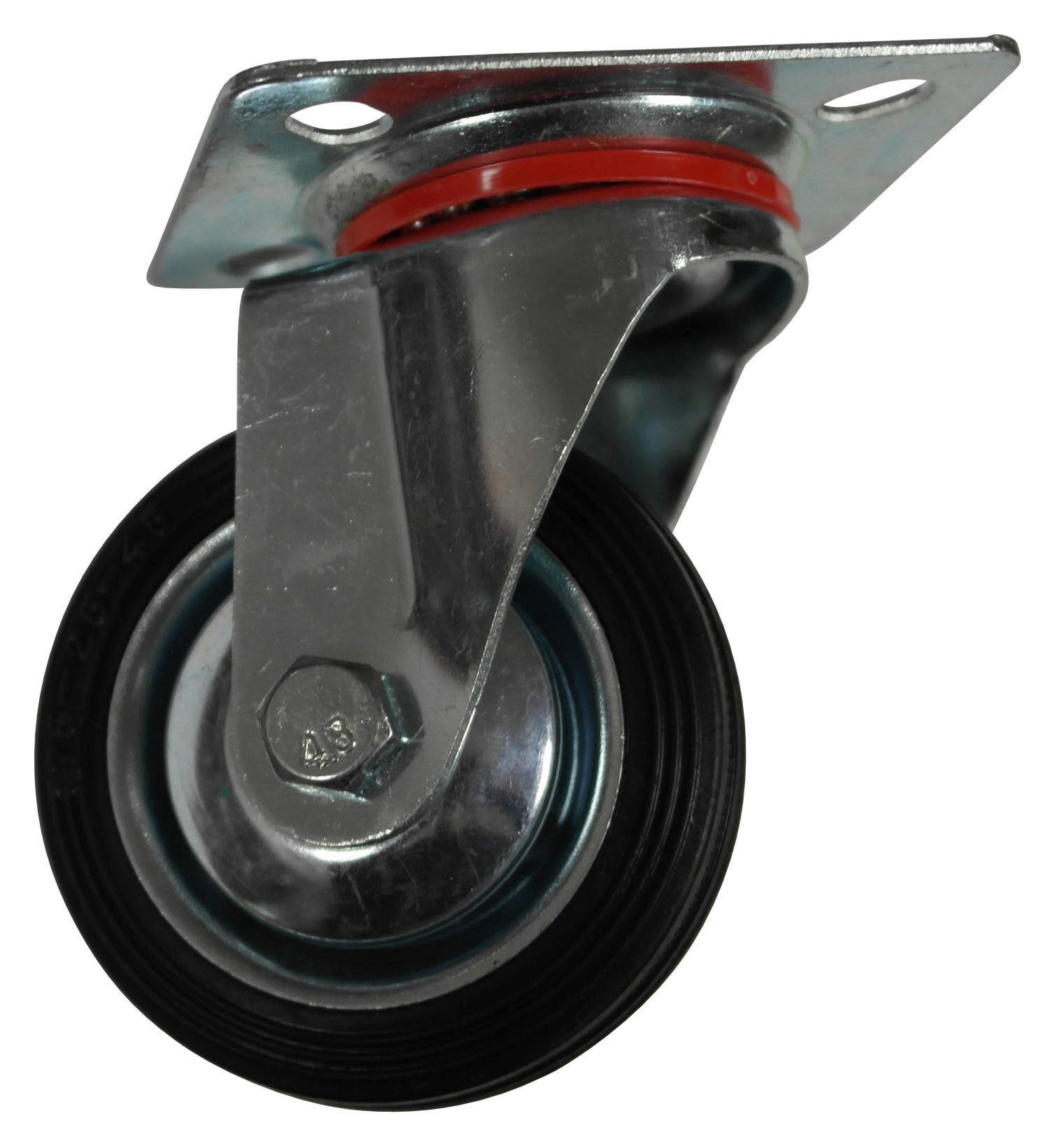 Lenkrollen Möbel Stahl Schwarz 1 Stk. Ø 7,5 cm Universal