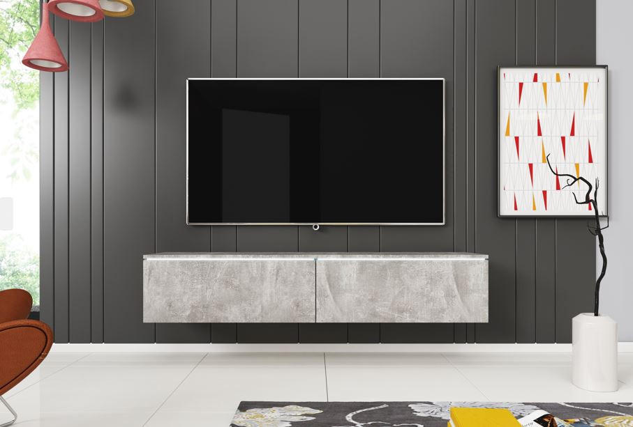 TV-BÄNK Vera  i 140/30/33 cm  - grå, Lifestyle, trämaterial/plast (140/30/33cm) - P & B