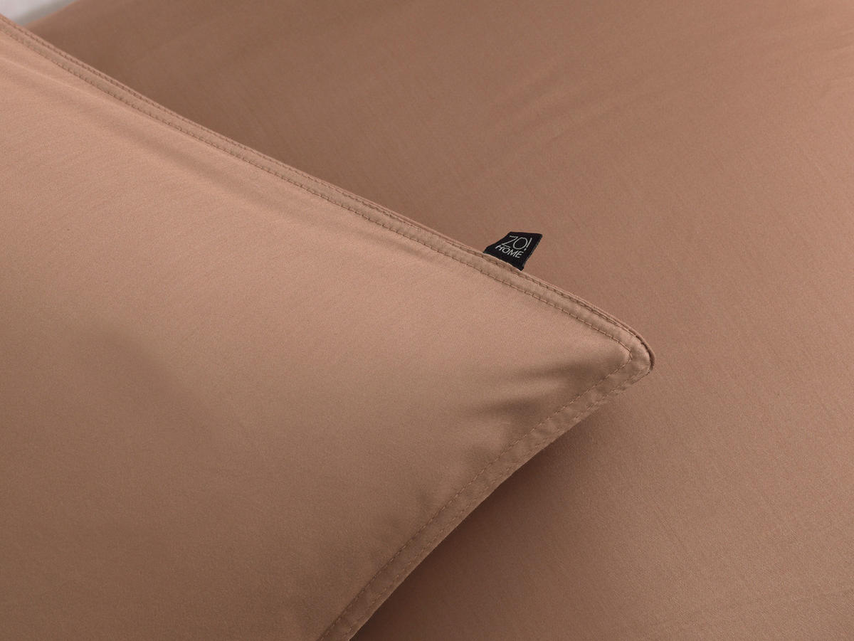 BETTWÄSCHE Satinado Makosatin 155/220 cm  - Braun, Basics, Textil (155/220cm)