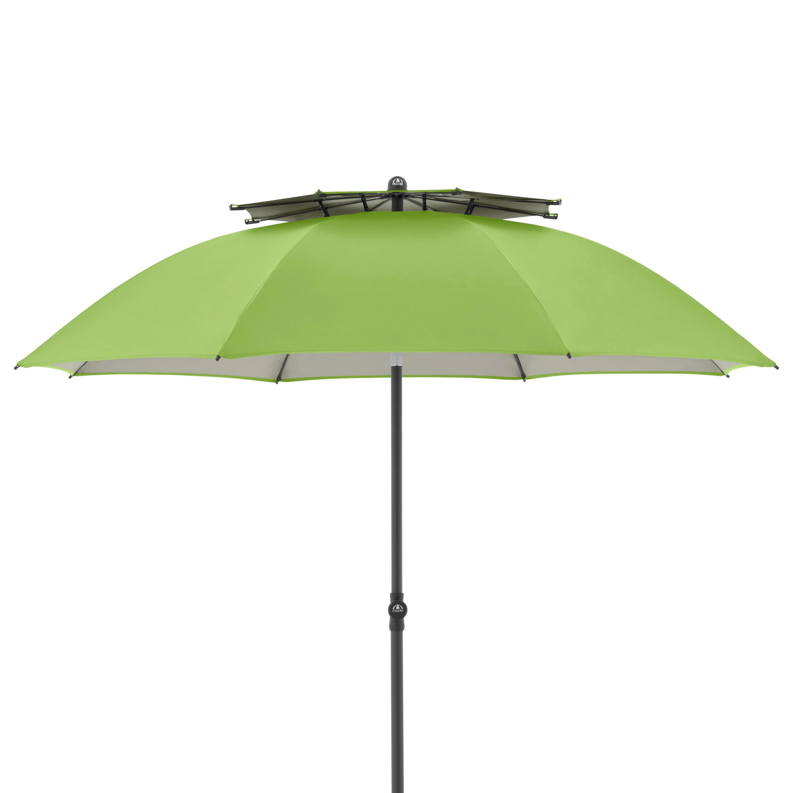 SONNENSCHIRM  200/238 cm  - Anthrazit/Hellgrün, KONVENTIONELL, Textil/Metall (200/238cm) - Doppler