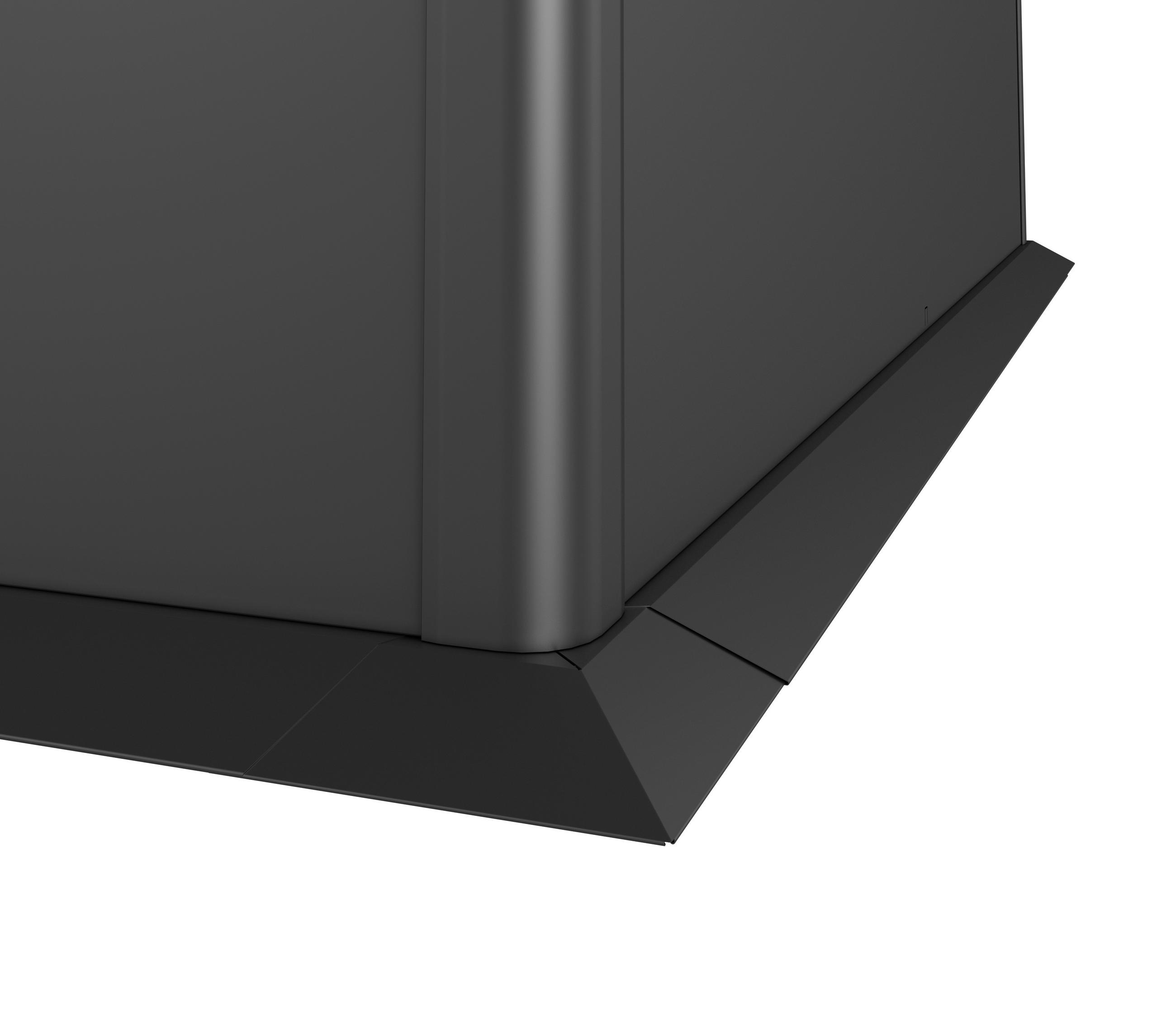 MÄHKANTE  - Dunkelgrau, Basics, Metall (66,4/6,3/66,4cm) - Biohort