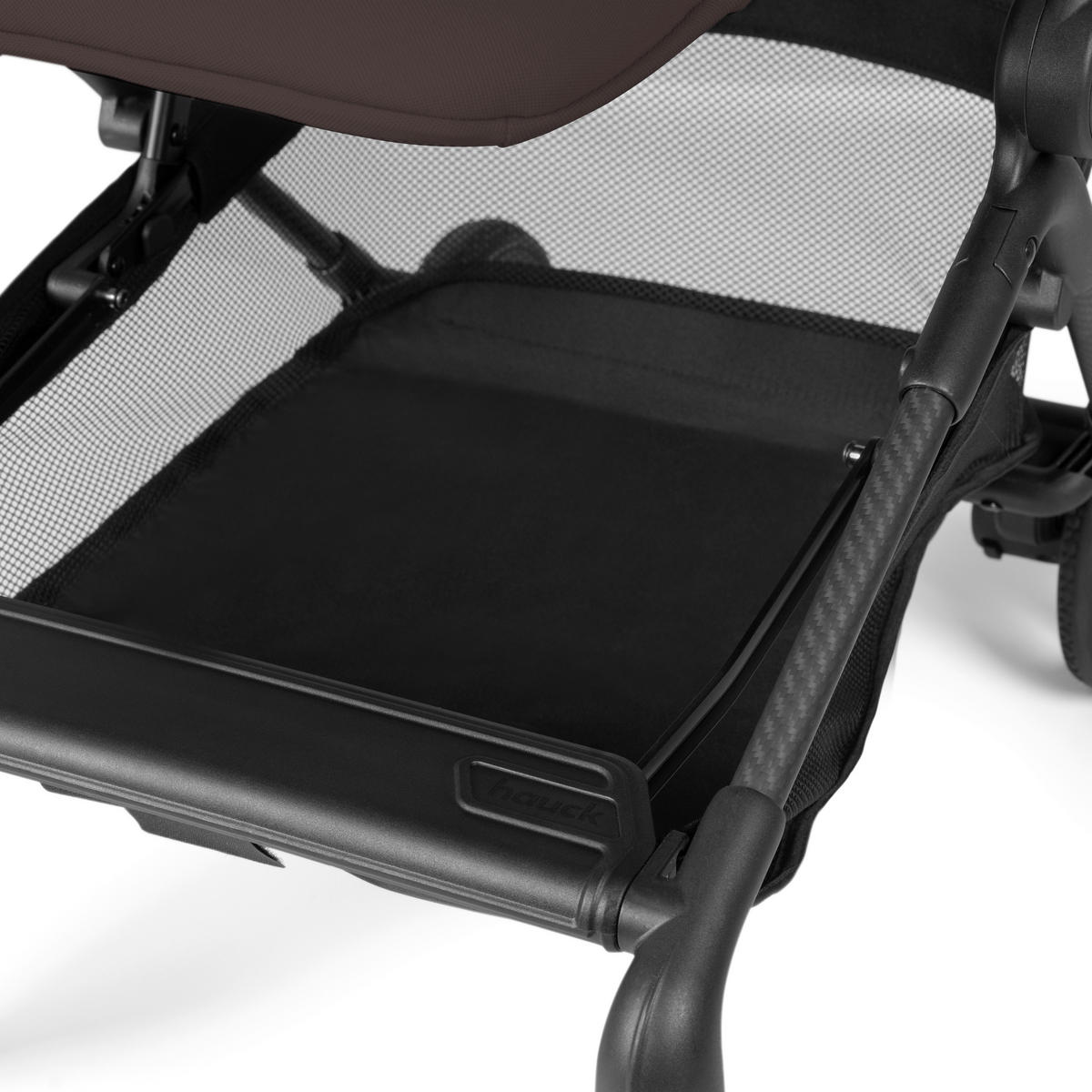 BUGGY Lite N Care  - Schwarz/Braun, Basics, Textil/Metall (89/43,5/100cm) - Hauck