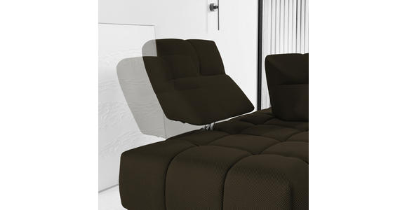 ECKSOFA in Struktur Anthrazit  233/313 cm  - Anthrazit/Schwarz, Design, Kunststoff/Textil (233/313cm) - Emilio Belluti