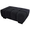 HOCKER in Textil Dunkelgrau  - Dunkelgrau/Schwarz, Konventionell, Textil/Metall (106/40/72cm) - Hom`in